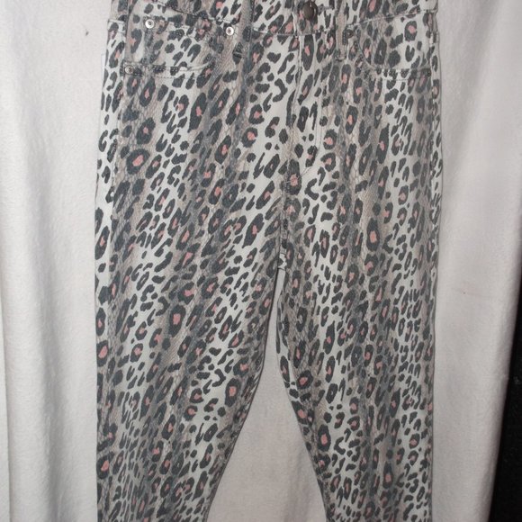 NWT - Joe's The Charlie High Rise Skinny Ankle Animal Print Jeans  Size 23 - Picture 7 of 14